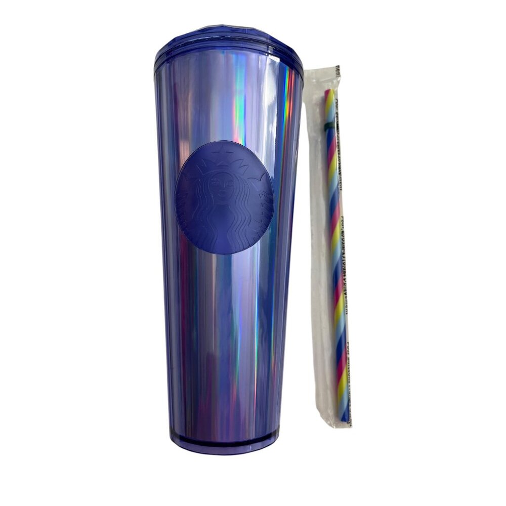 Starbucks Purple Kaleidoscope Diamond Dome Tumbler Venti Cold Cup Fall 2022